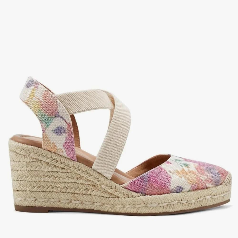 Easy Spirit NWT Meza2 Espadrille Wedge Sandal